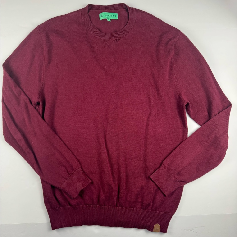 Men's Maroon Crewneck Sweater 100% cotton size large